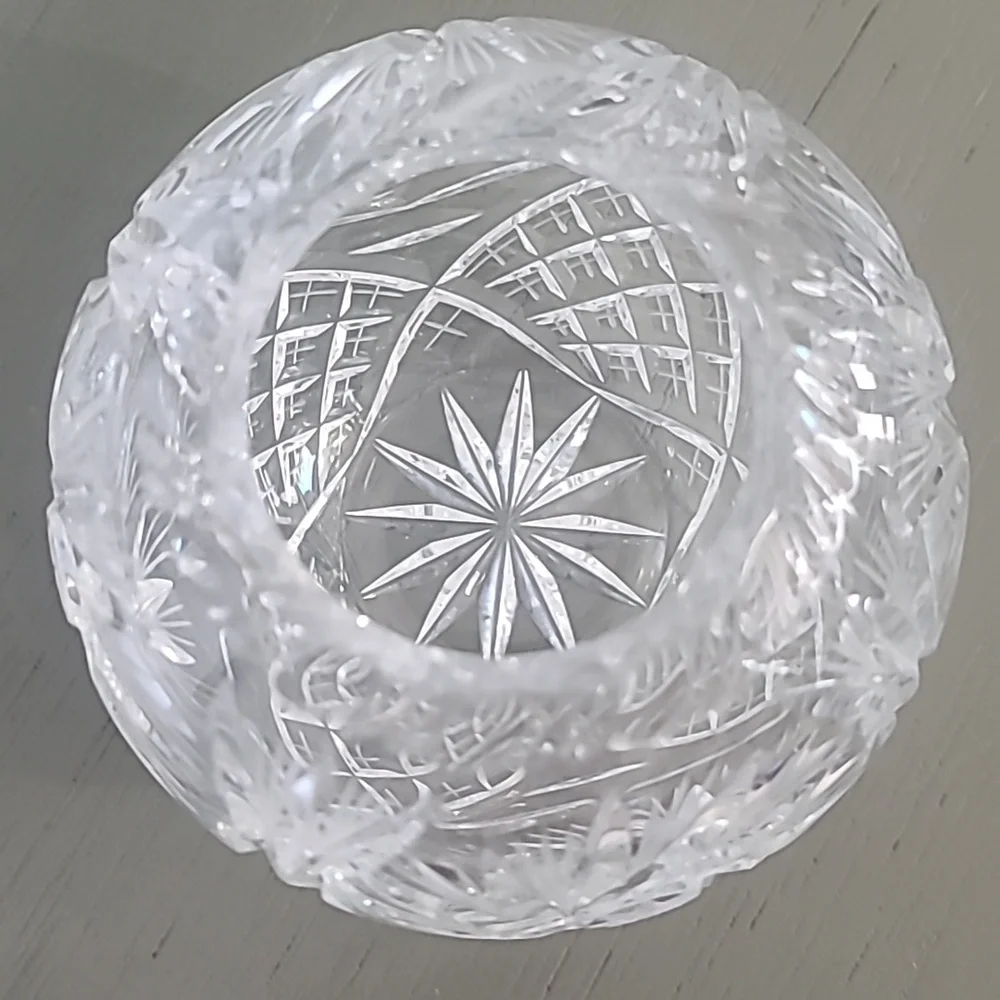 Stunning Set Of Vintage Pinwheel Elegant Crystal Glassware Set